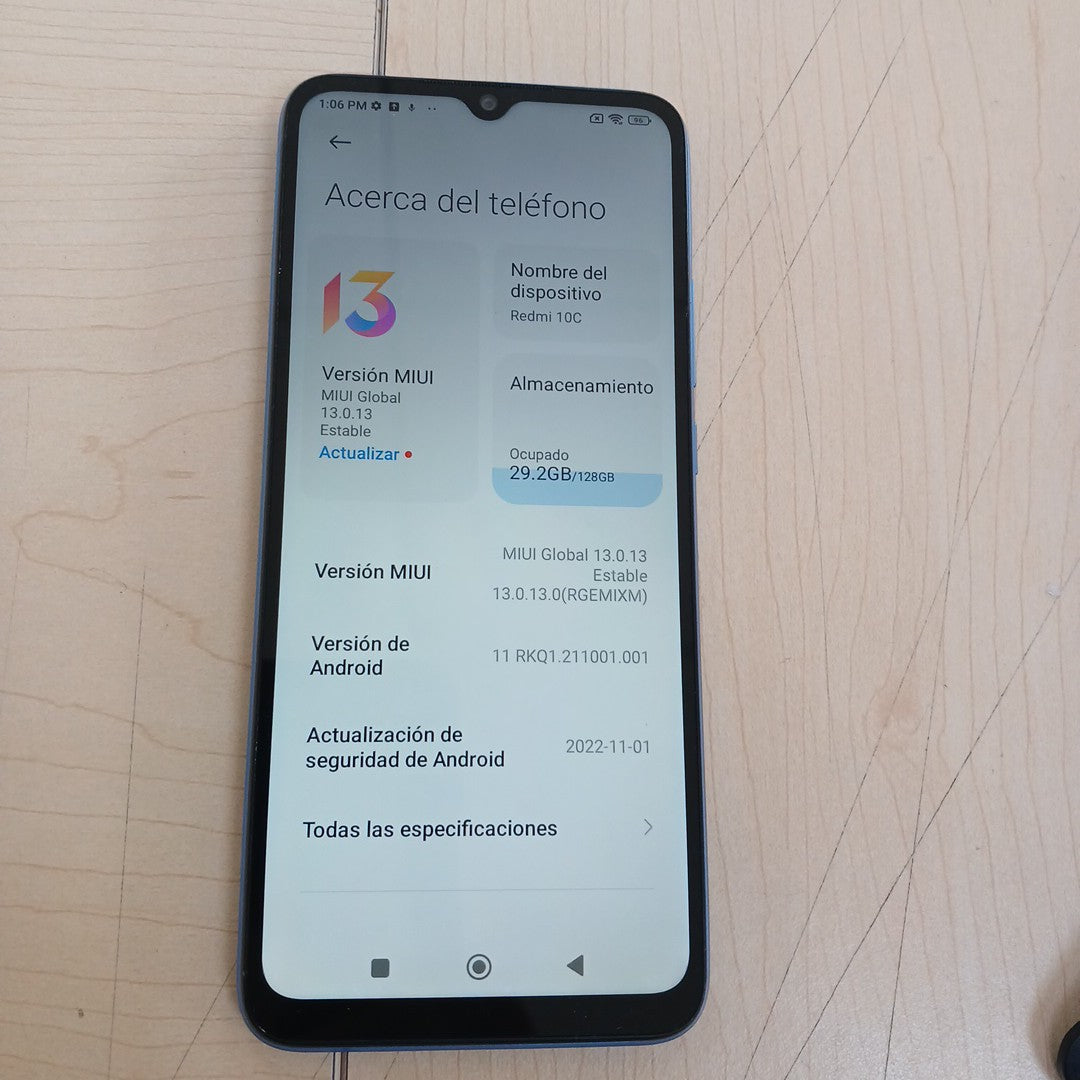 CELULAR XIAOMI REDMI 10C 220333QL 128 GB 4 GB RAM (SEMINUEVO)