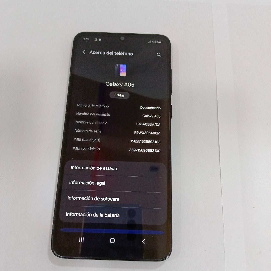 CELULAR SAMSUNG GALAXY A05 SM-A055M (2023) 128 GB 4 GB RAM (SEMINUEVO)