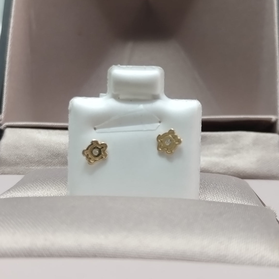 BROQUELES ORO 14K 1 (NUEVO)