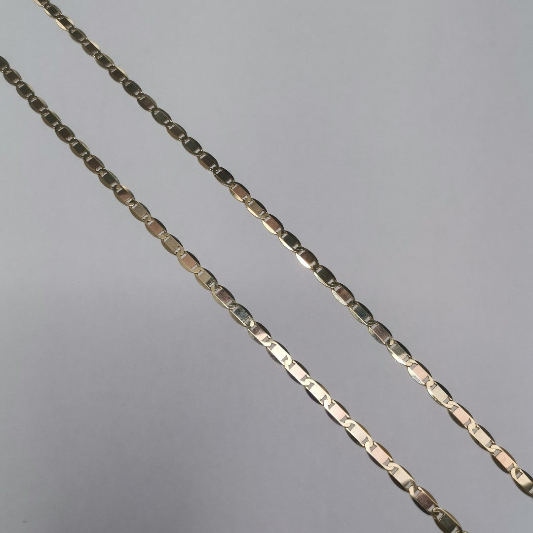 CADENAS VALENTINA/ESPEJO ORO 14K 10.7 (NUEVO)