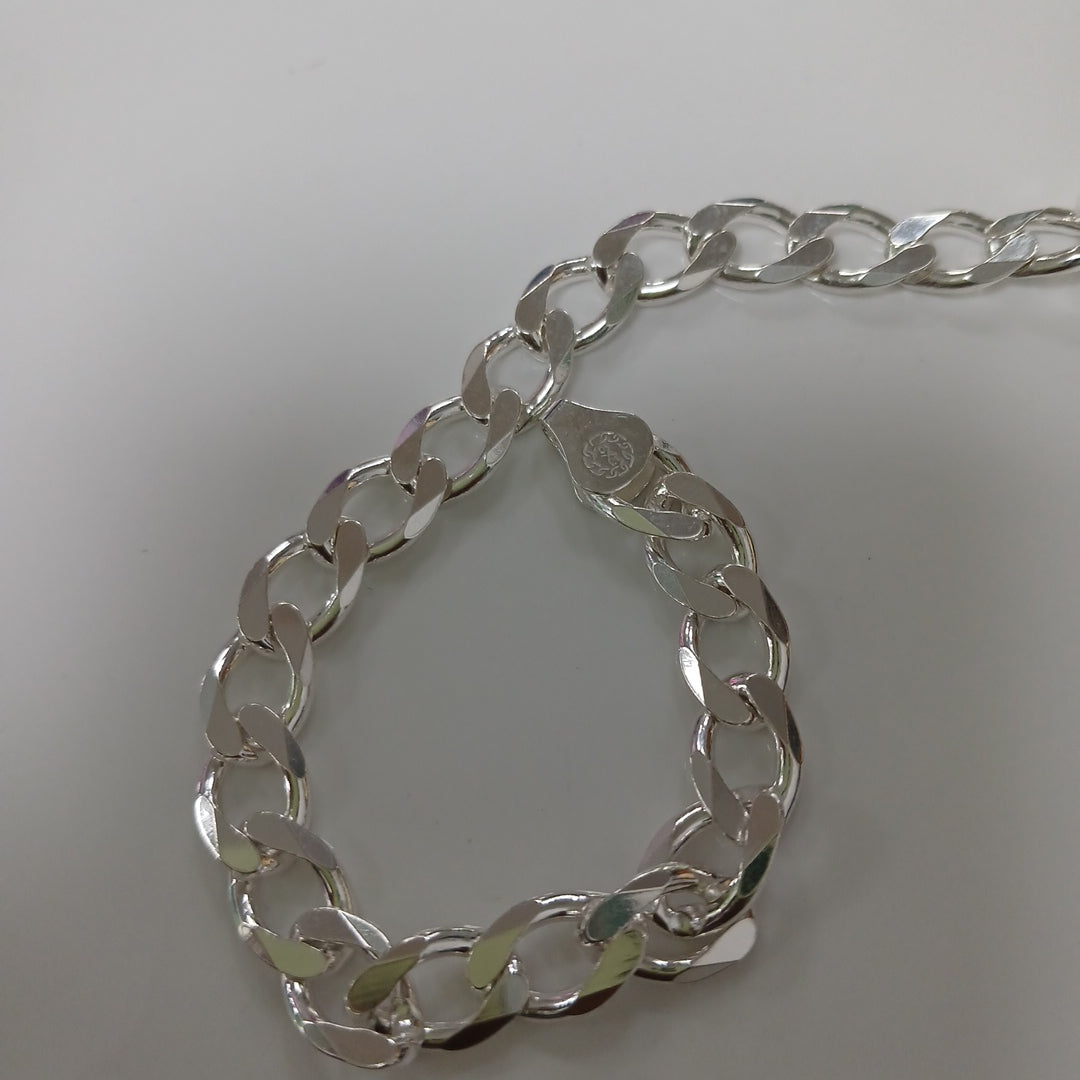 PULSERA BARBADA PLATA .925 19G (NUEVO)