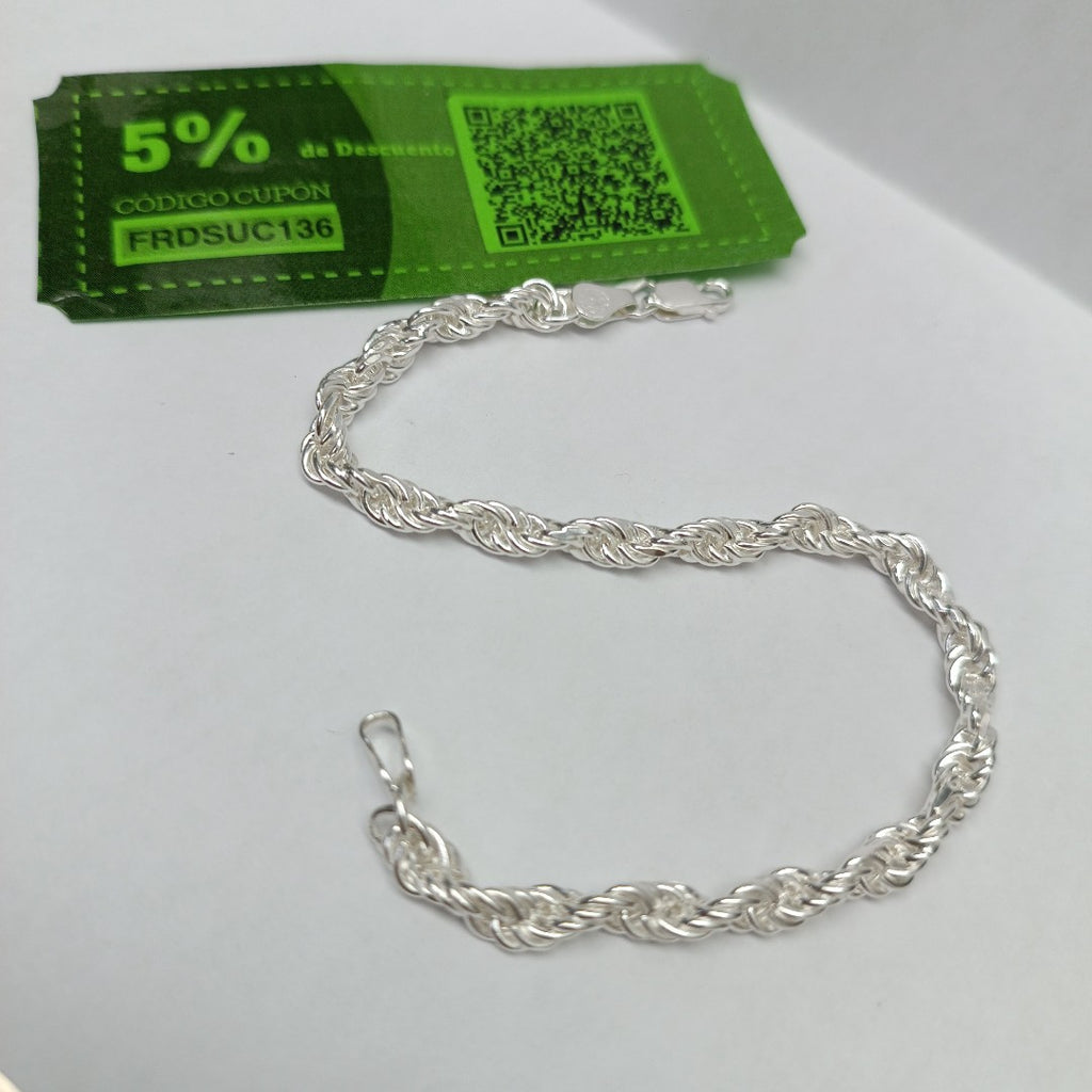 PULSERA TORSAL PLATA .925 14.3G (NUEVO)