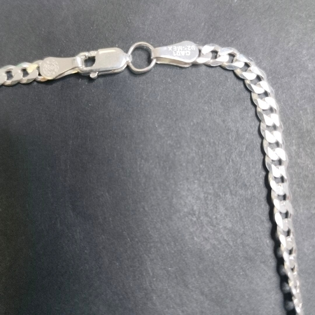 CADENA BARBADA PLATA .925 12.5G (NUEVO)