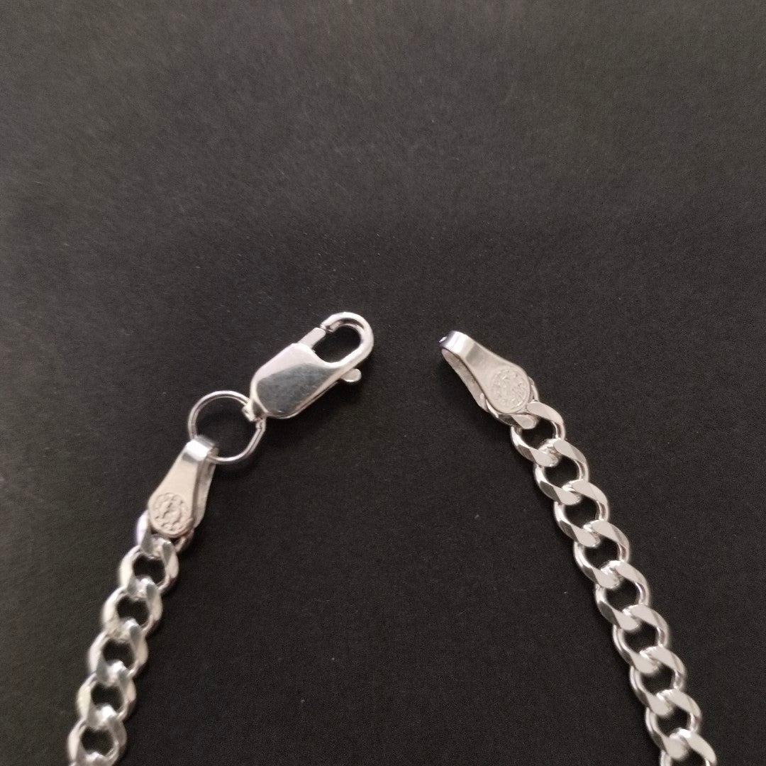 PULSERA BARBADA PLATA .925 4.6G (NUEVO)