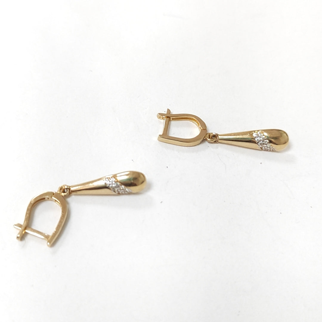 BROQUELES ORO 14K 2.5 (NUEVO)