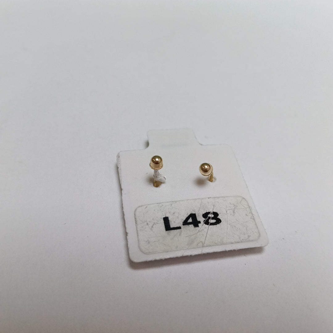 BROQUELES ORO 14K 1 (NUEVO)