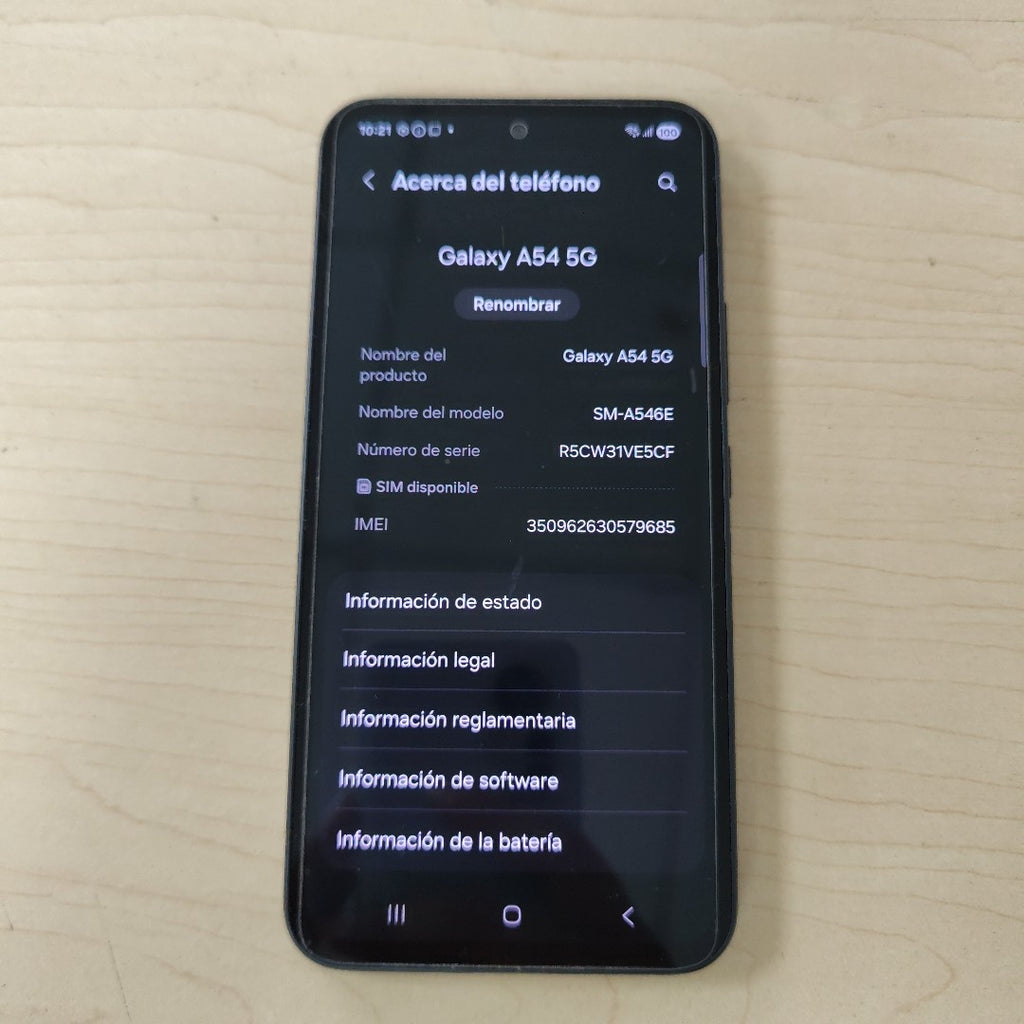 CELULAR SAMSUNG GALAXY A54 5G SM-A546E 256 GB 8 GB RAM (SEMINUEVO)
