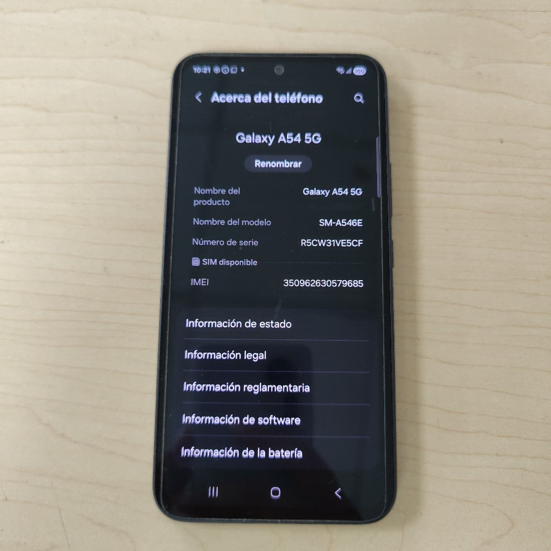 CELULAR SAMSUNG GALAXY A54 5G SM-A546E 256 GB 8 GB RAM (SEMINUEVO)