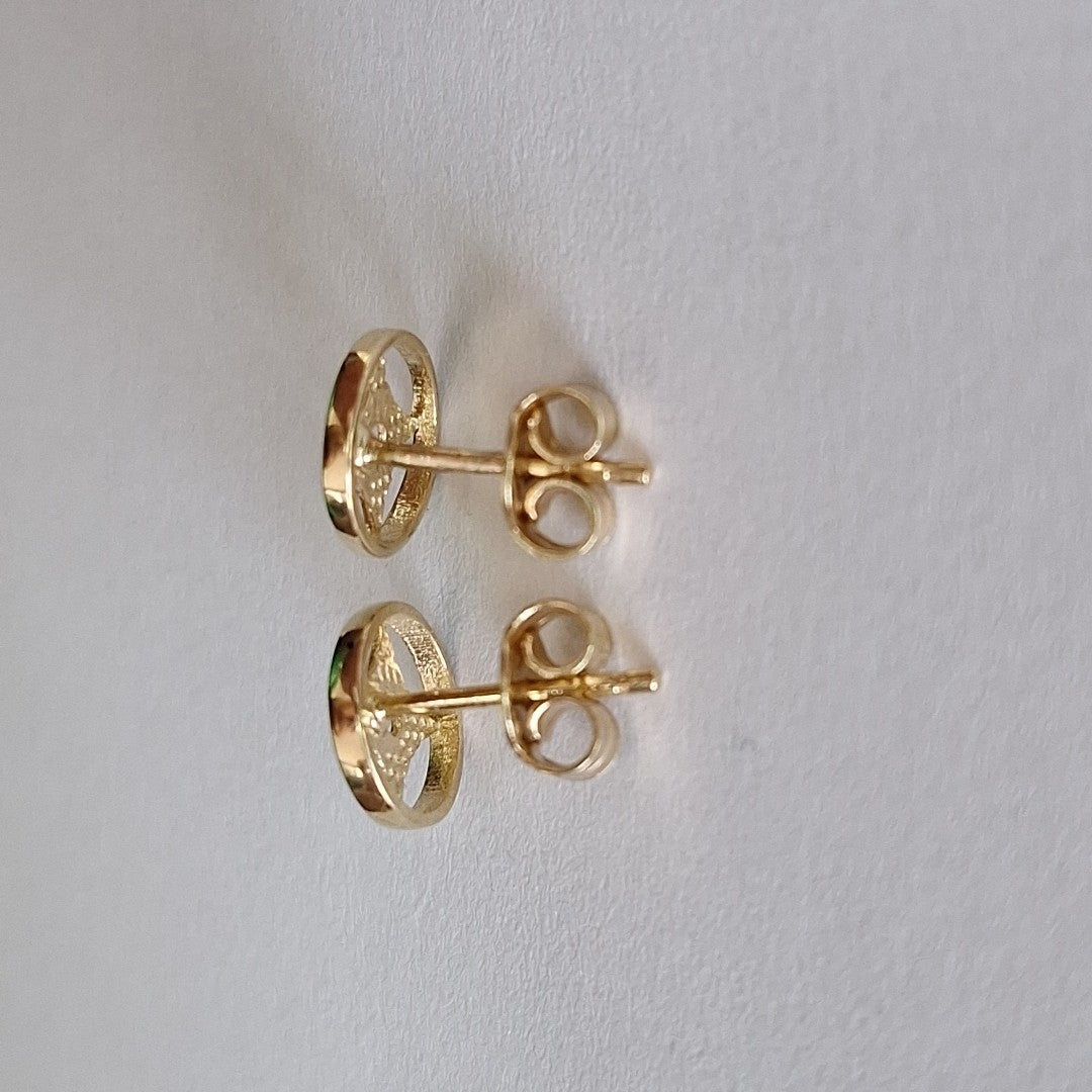 BROQUELES ORO 10K 1 (NUEVO)