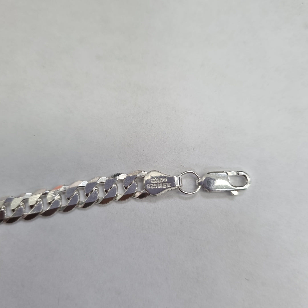 ESCLAVA BARBADA PLATA .925 13G (NUEVO)