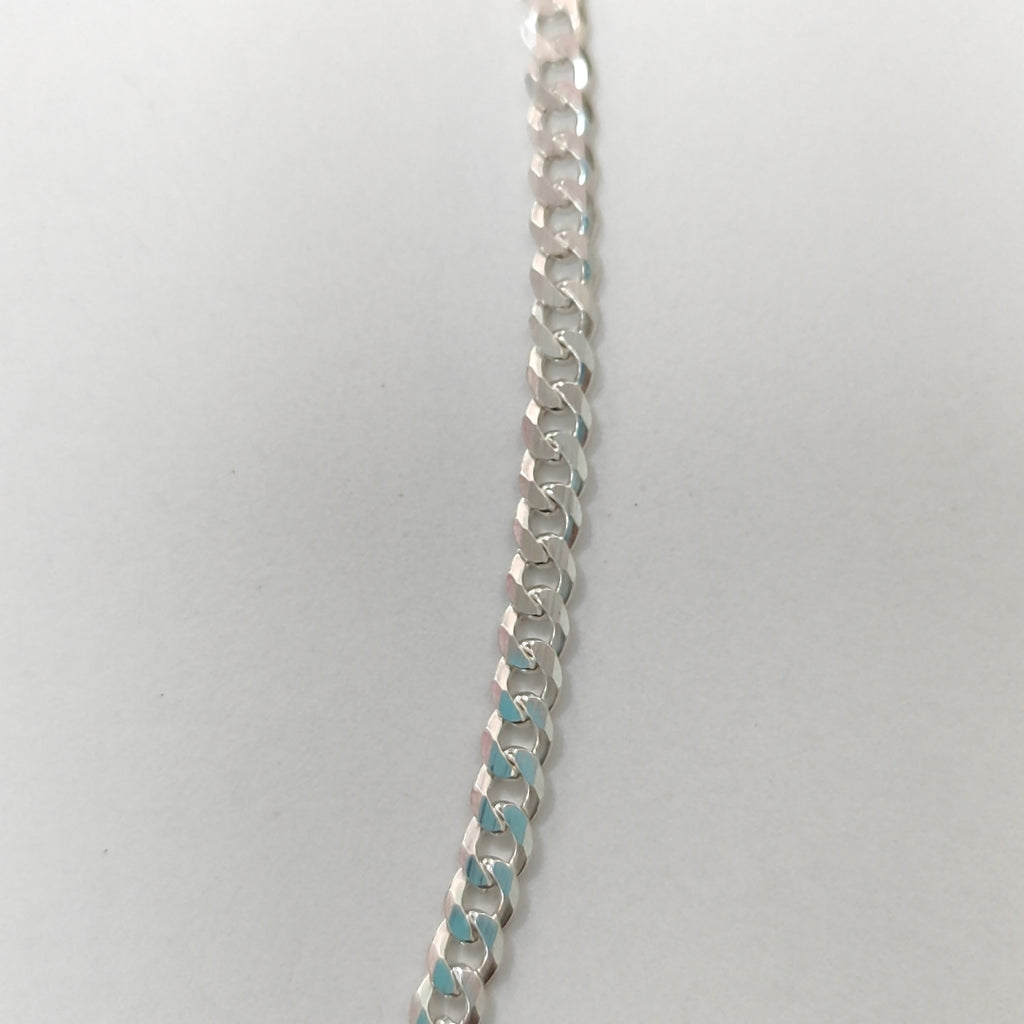 CADENA BARBADA PLATA .925 12.7G (NUEVO)