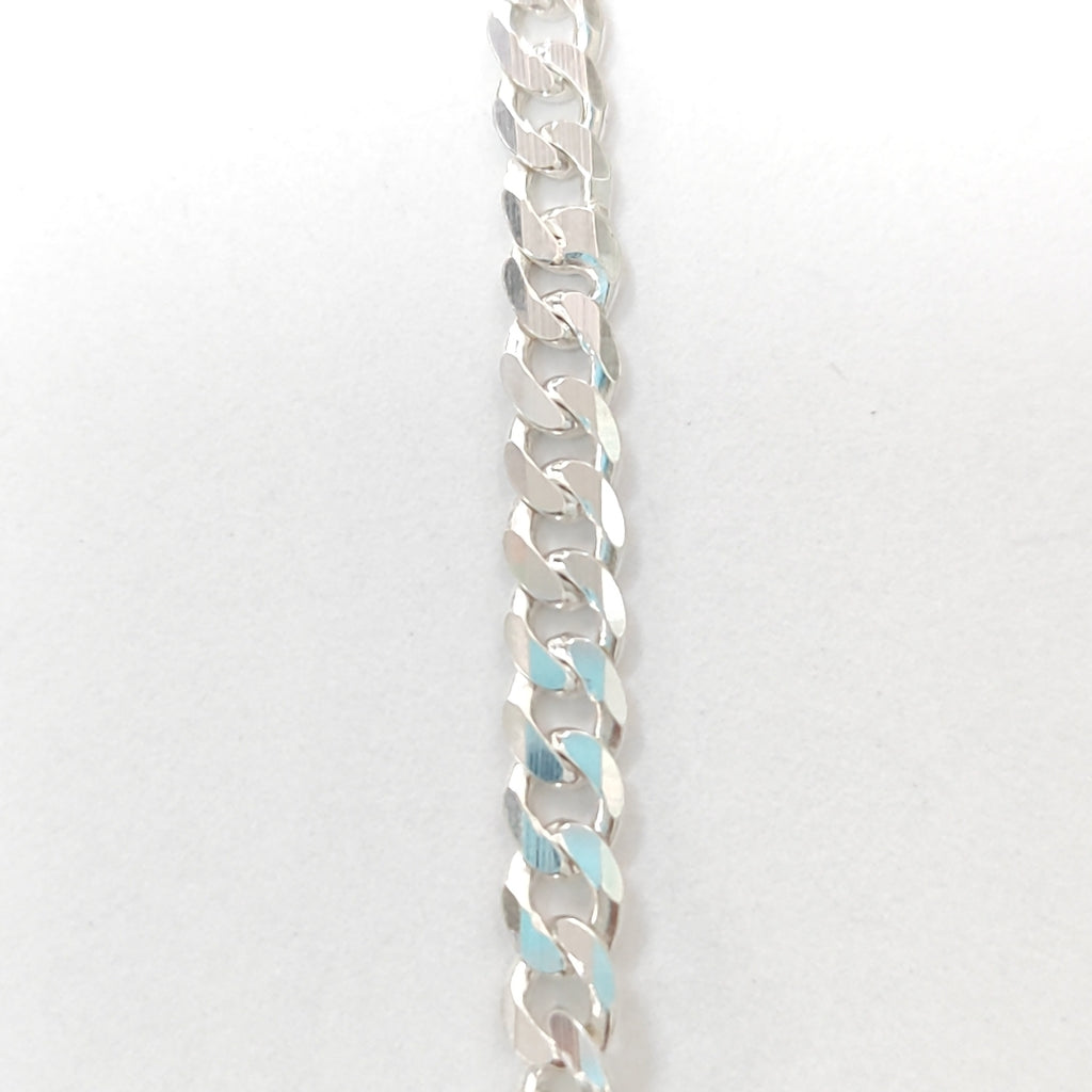 CADENA BARBADA PLATA .925 12.8G (NUEVO)