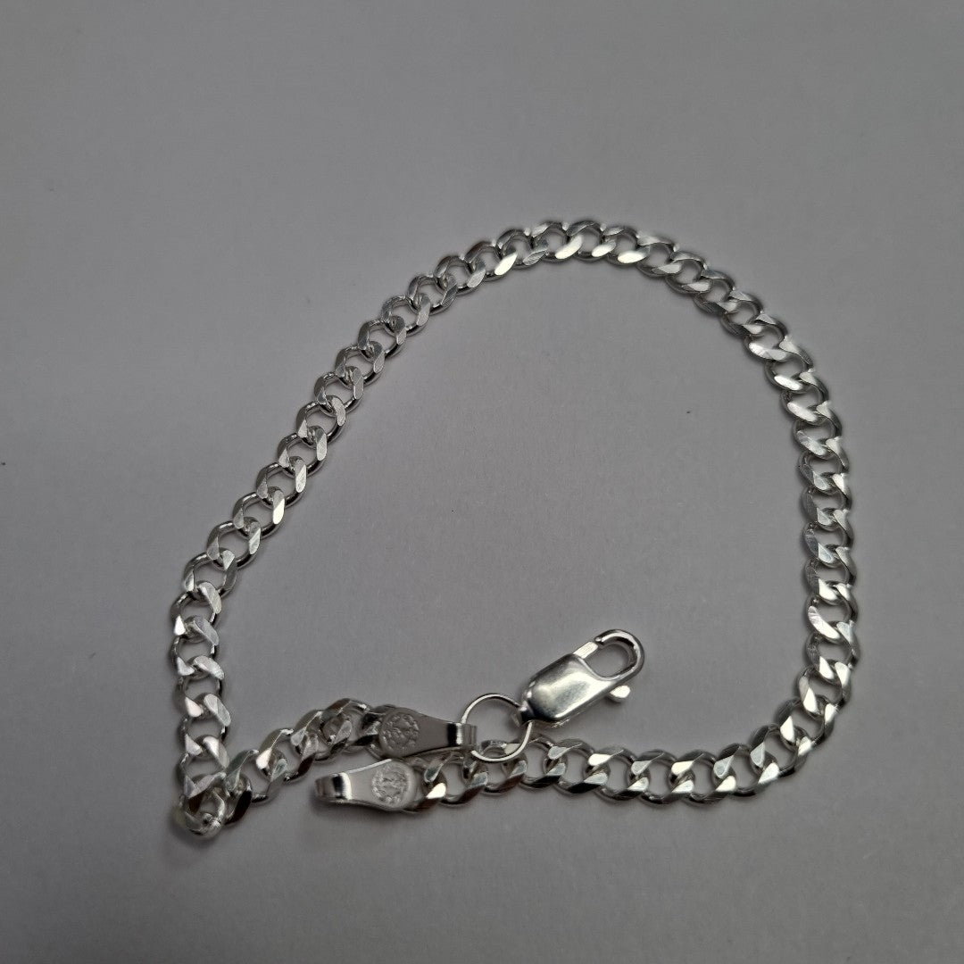 PULSERA BARBADA PLATA .925 4.6G (NUEVO)