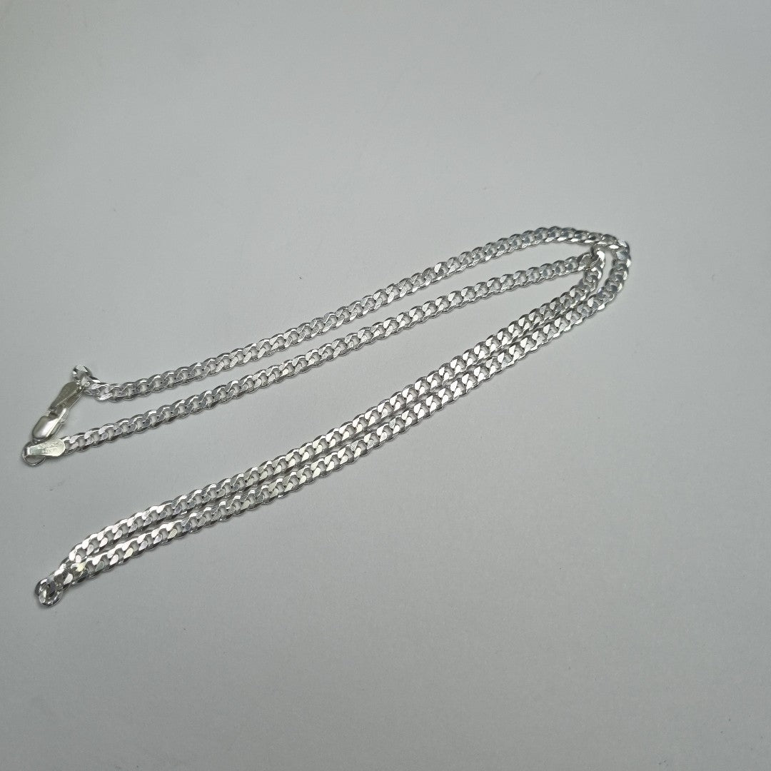 CADENA BARBADA PLATA .925 13.2G (NUEVO)