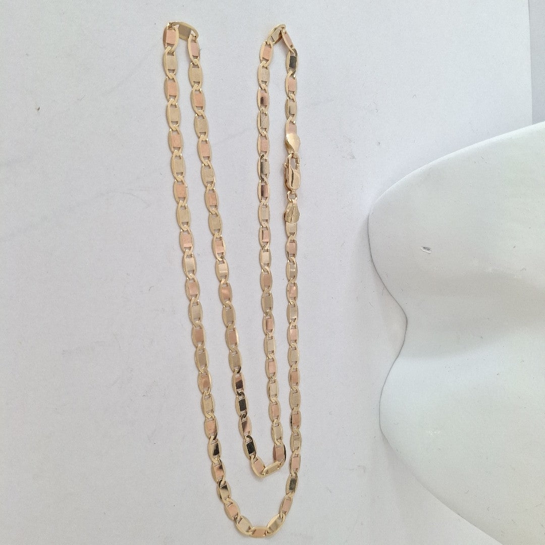 CADENAS VALENTINA/ESPEJO ORO 14K 9.8 (NUEVO)