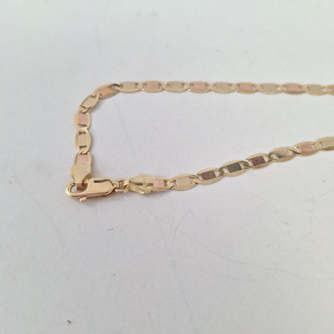 CADENAS VALENTINA/ESPEJO ORO 14K 10 (NUEVO)