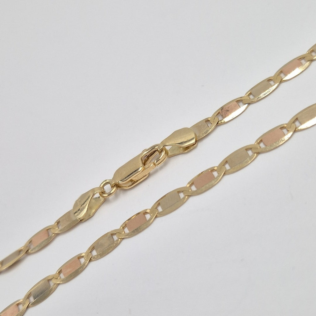 CADENAS VALENTINA/ESPEJO ORO 14K 10.6 (NUEVO)