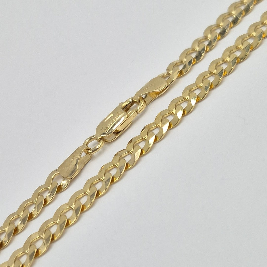 CADENAS BARBADA AMARILLA ORO 10K 15.4 (NUEVO)