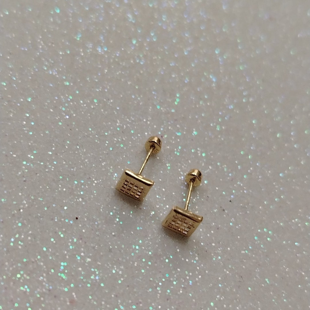 BROQUELES ORO 10K 1 (NUEVO)