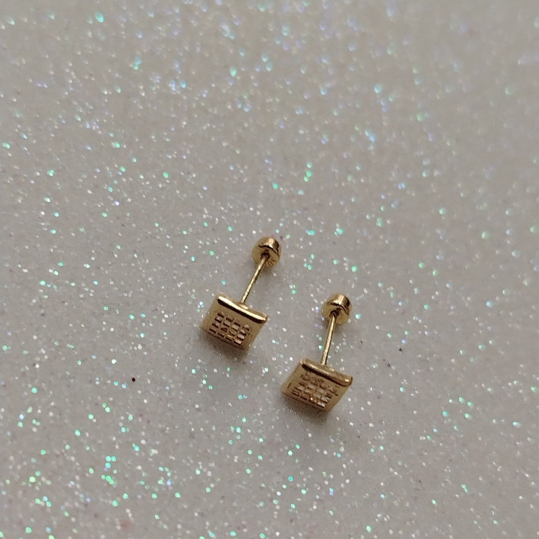 BROQUELES ORO 10K 1 (NUEVO)