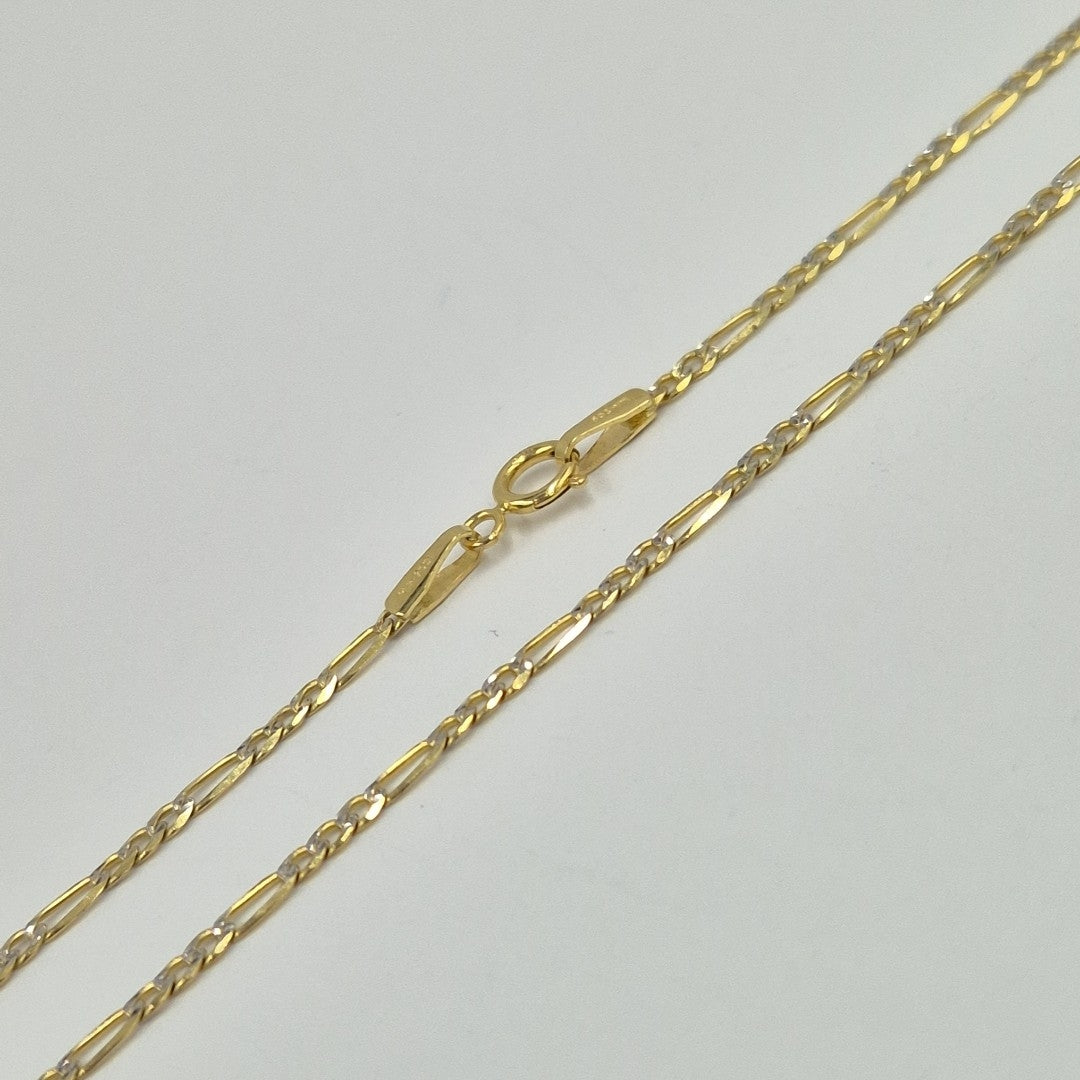 CADENAS CARTIER 3 1 DIAMANTADA ORO 14K 3.3 (NUEVO)