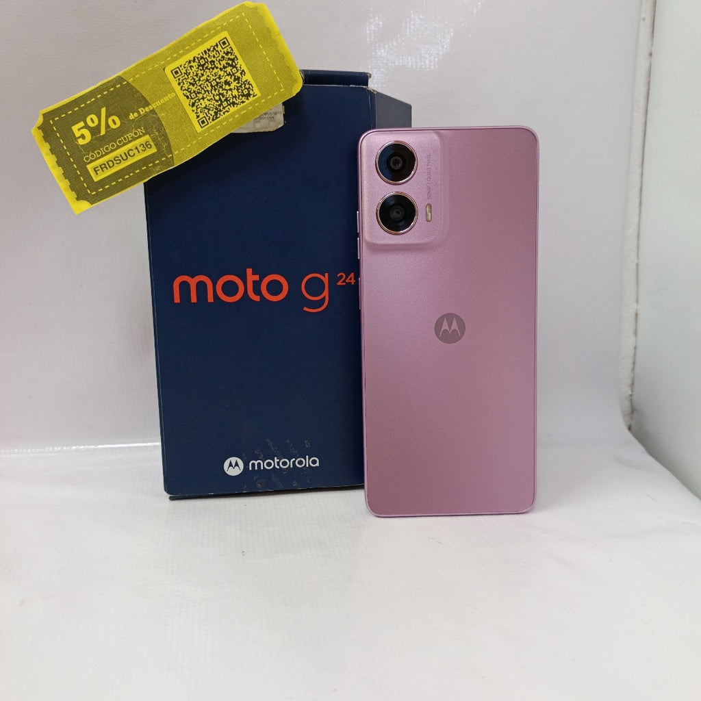CELULAR MOTOROLA MOTO G24 XT2423-1 (2024) 256 GB 4 GB RAM (SEMINUEVO)