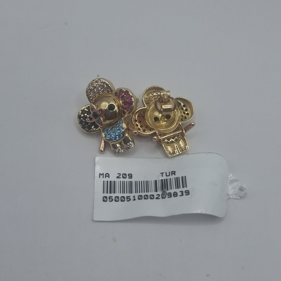 BROQUELES ORO 10K 3.6 (NUEVO)