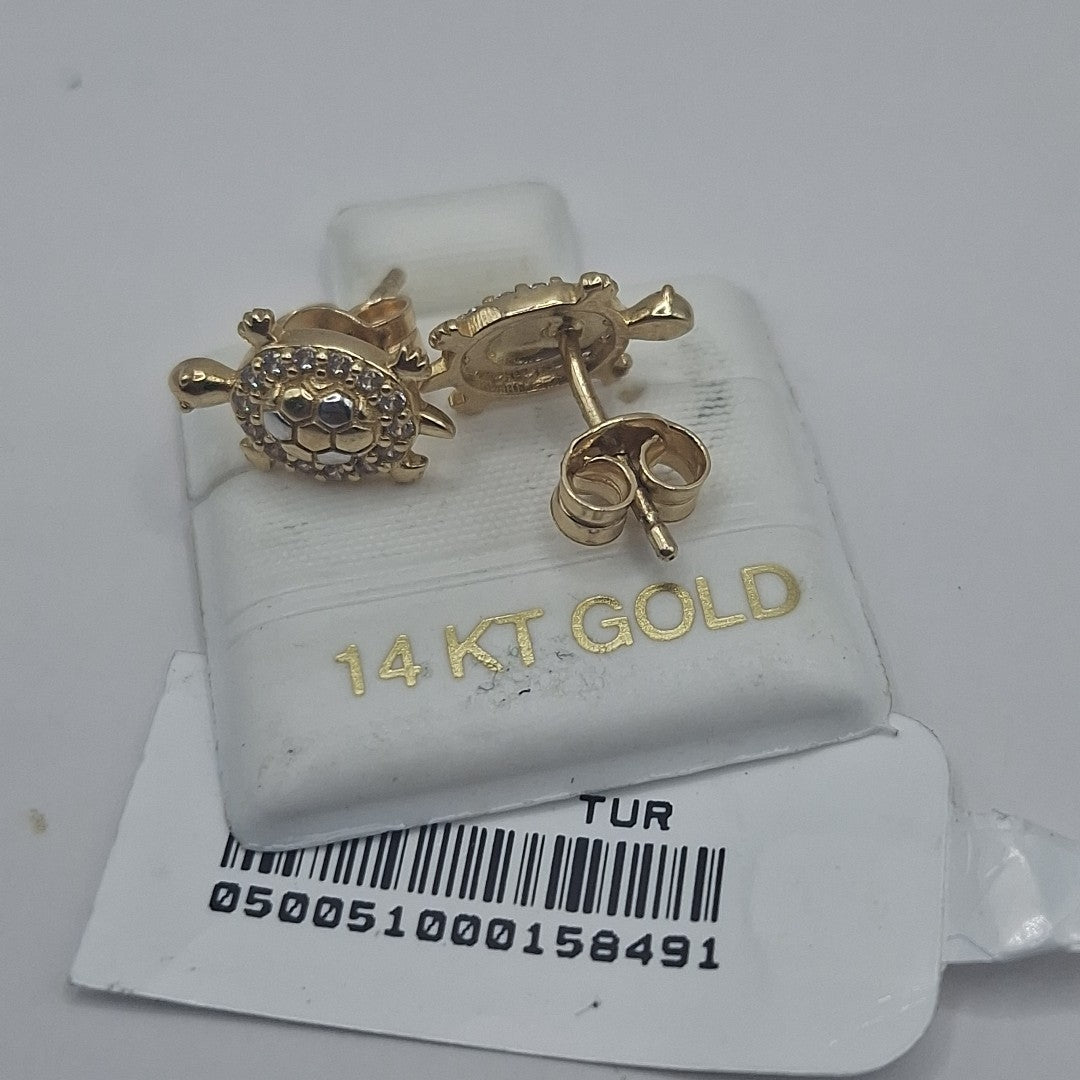 BROQUELES ORO 14K 1.8 (NUEVO)