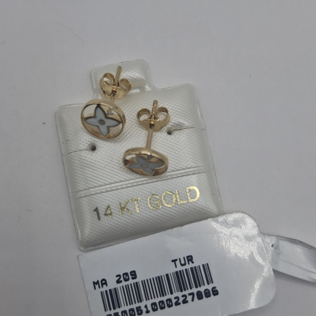 BROQUELES ORO 14K 1 (NUEVO)