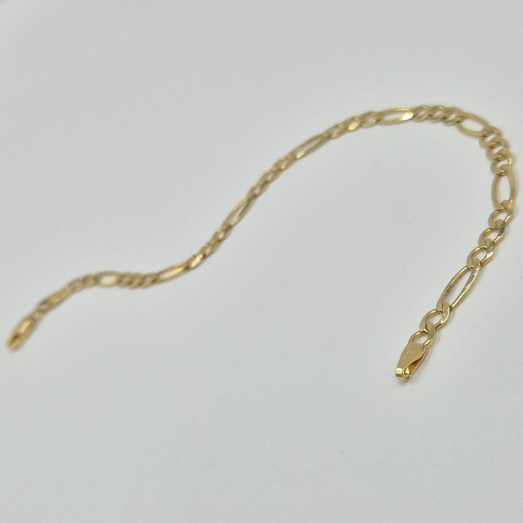 PULSERAS CABALLERO CARTIER 3 1 AMARILLA ORO 14K 4.7 (NUEVO)