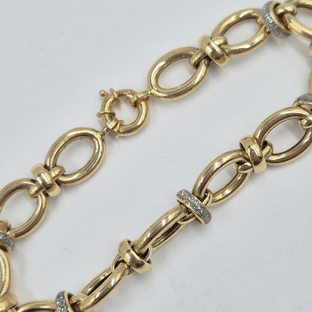 PULSERAS CABALLERO ORO 14K 9.5 (NUEVO)