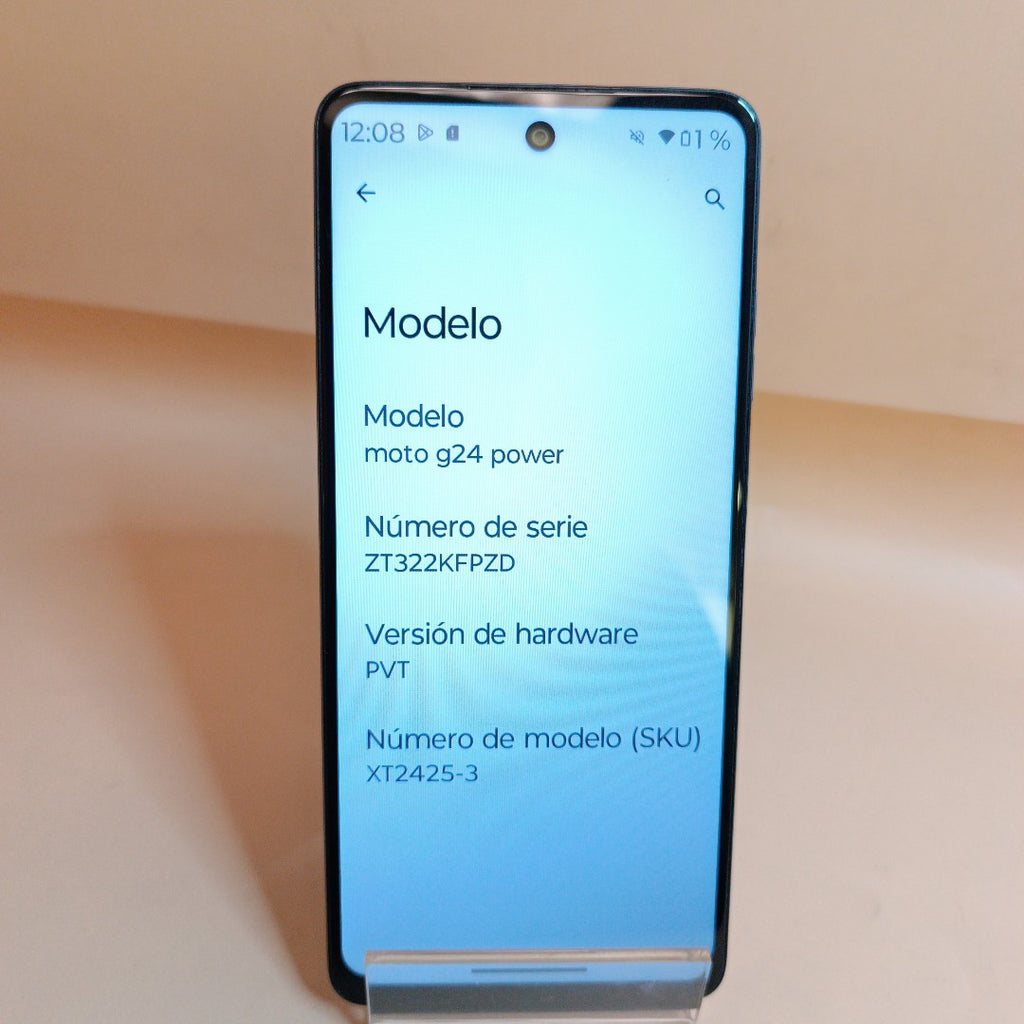 CELULAR MOTOROLA MOTO G24 POWER XT2425-3 (2024) 256 GB 8 GB RAM (SEMINUEVO)