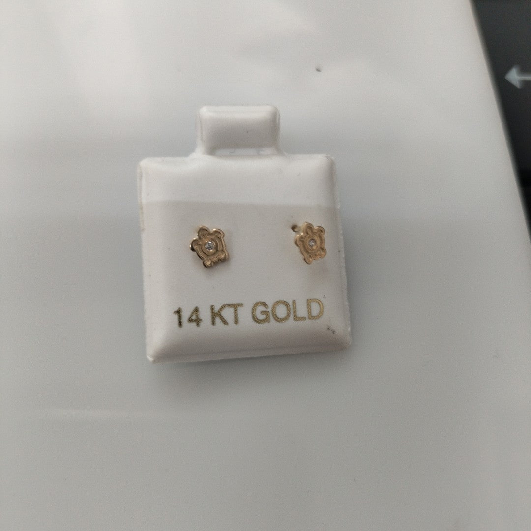 BROQUELES ORO 14K 1 (NUEVO)