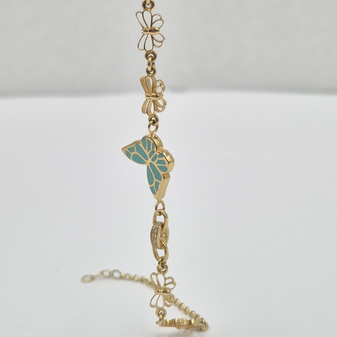 PULSERAS DAMA ORO 14K 4.3 (NUEVO)