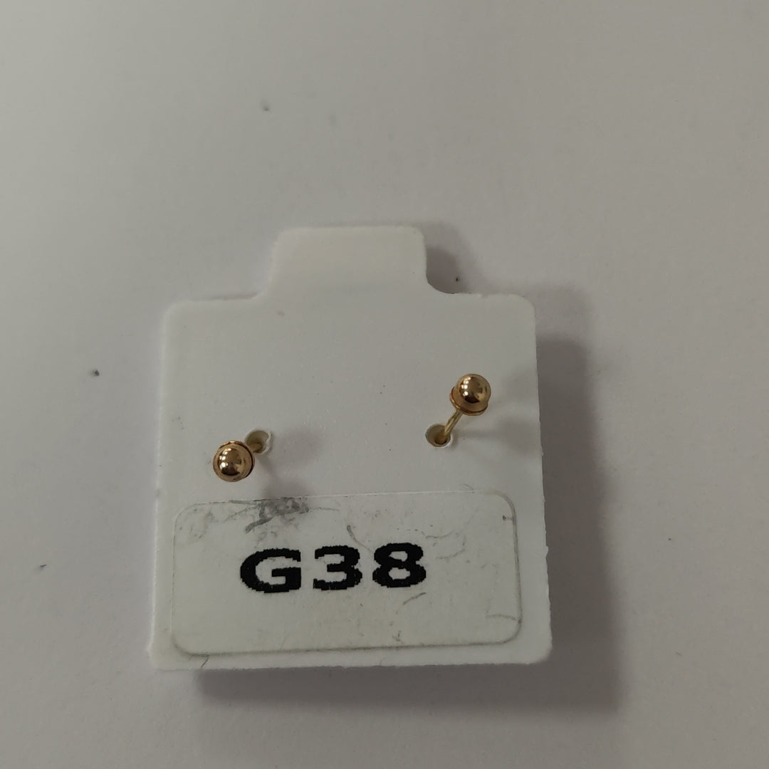 BROQUELES ORO 10K 1 (NUEVO)