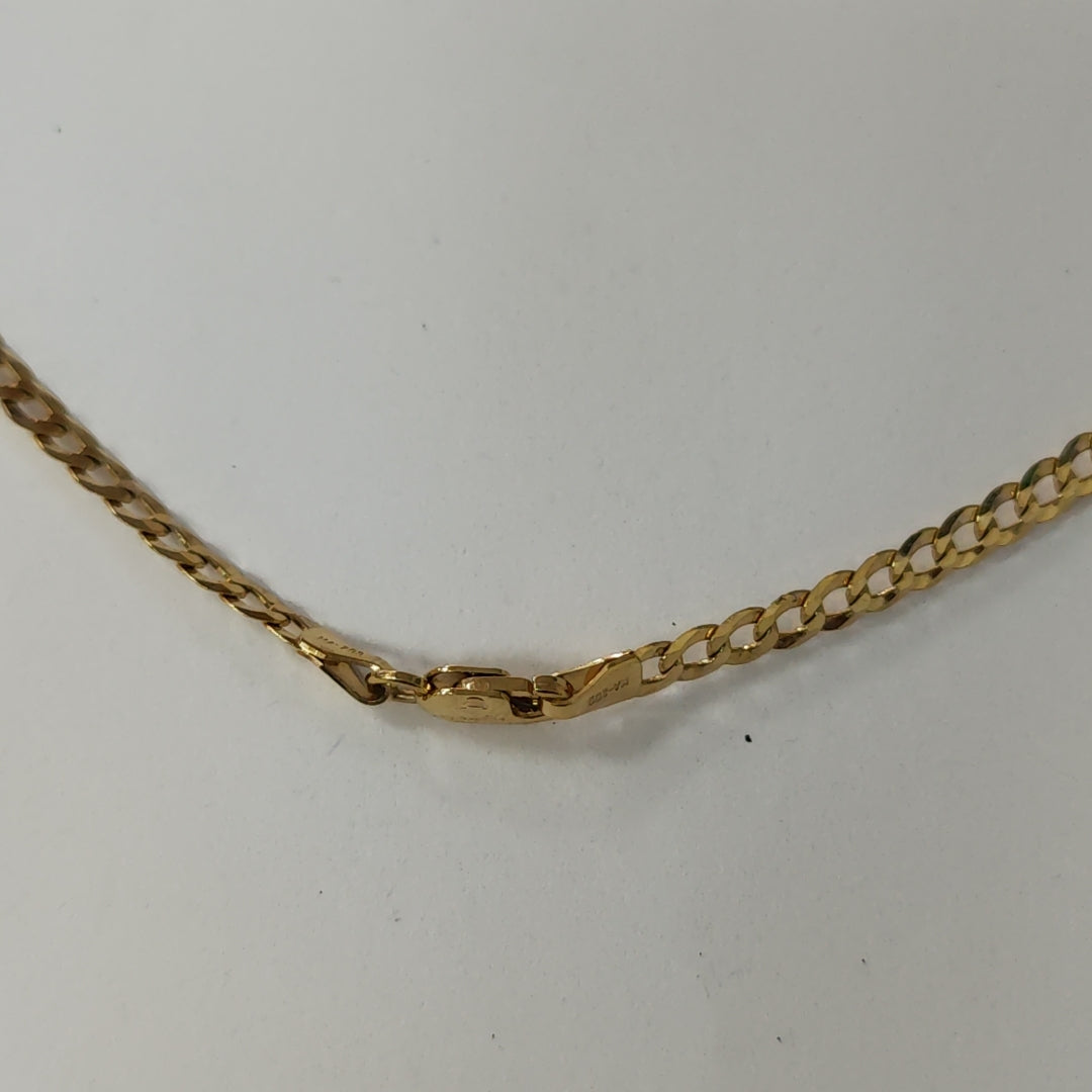 CADENAS BARBADA AMARILLA ORO 14K 7.4 (NUEVO)