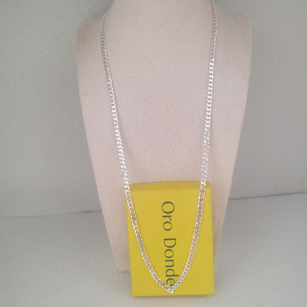 CADENA BARBADA PLATA .925 13.2G (NUEVO)