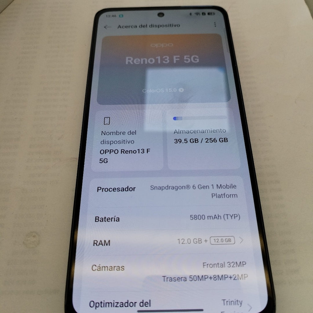 CELULAR OPPO  RENO 13F 5G CPH2699 (2025) 256 GB 12 GB RAM (SEMINUEVO)