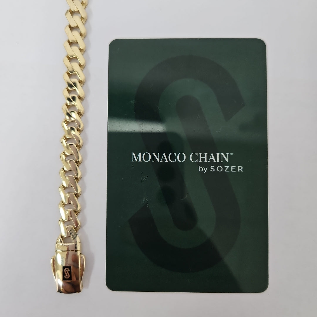 PULSERA MONACO ORO 14K 9 (NUEVO)
