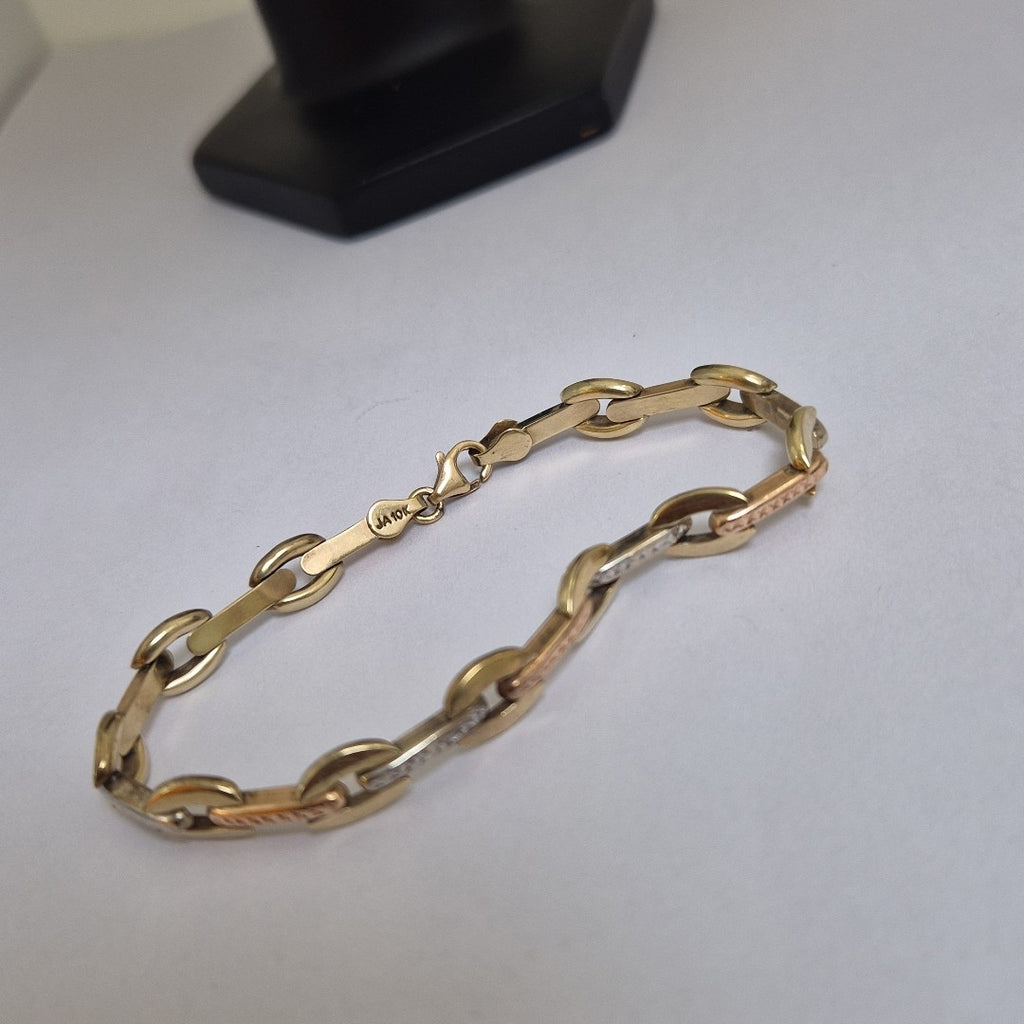 K1 7,40 GRMS 10 K ESPECIFICACIONES COMPLEMENTARIAS PULSERA HECHURA ESPECIAL, ORO (SEMINUEVO)