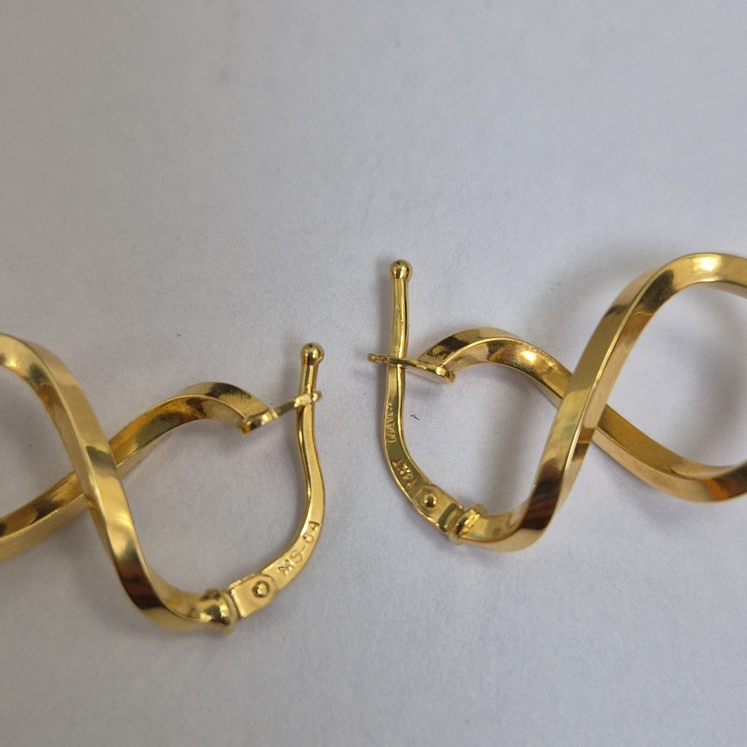 K1 1,30 GRMS 14 K ESPECIFICACIONES COMPLEMENTARIAS PAR DE ARETES (SEMINUEVO)