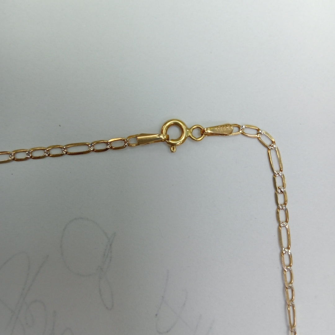 CADENA. ORO, RODIADO 14 K 3 GRMS (SEMINUEVO)