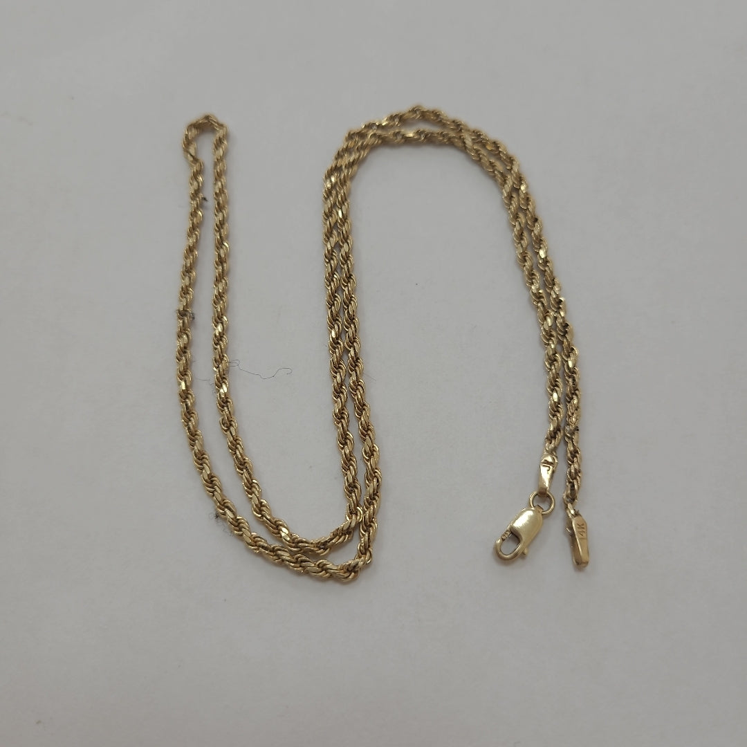 CADENA. ORO. 14 K 3.2 GRMS (SEMINUEVO)