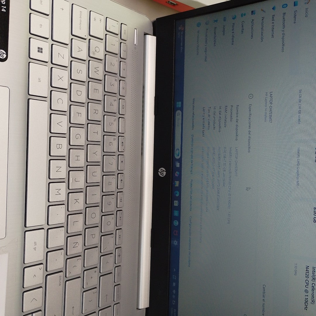LAPTOP HP 14-DQ0530LA(2024) 256 GB SSD 8 GB RAM (SEMINUEVO)