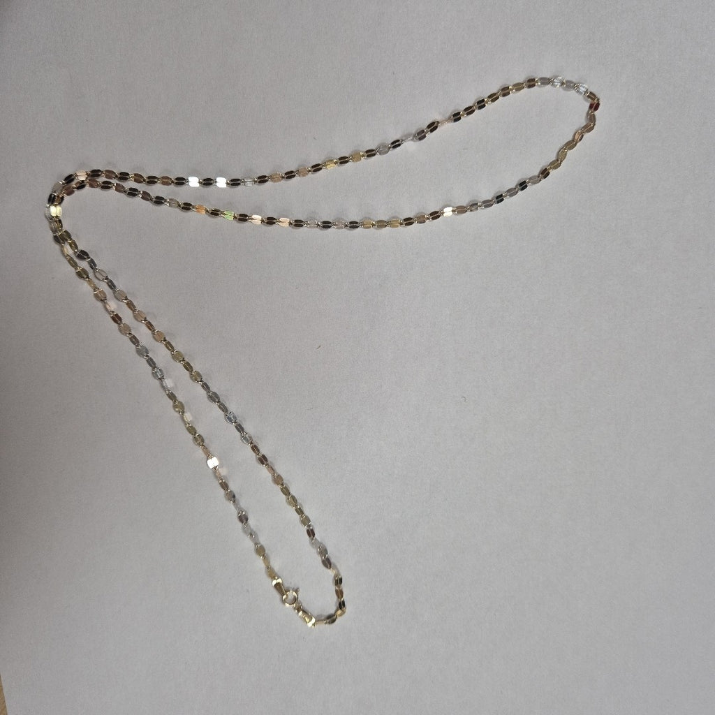 CADENA. ORO COMBINADO. 14 K 2.2 GRMS (SEMINUEVO)