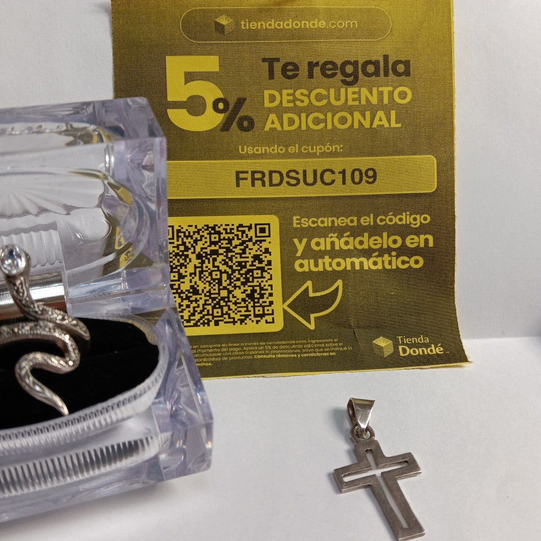 ANILLO,CRUZ PLATA 7,60 GRMS (SEMINUEVO)