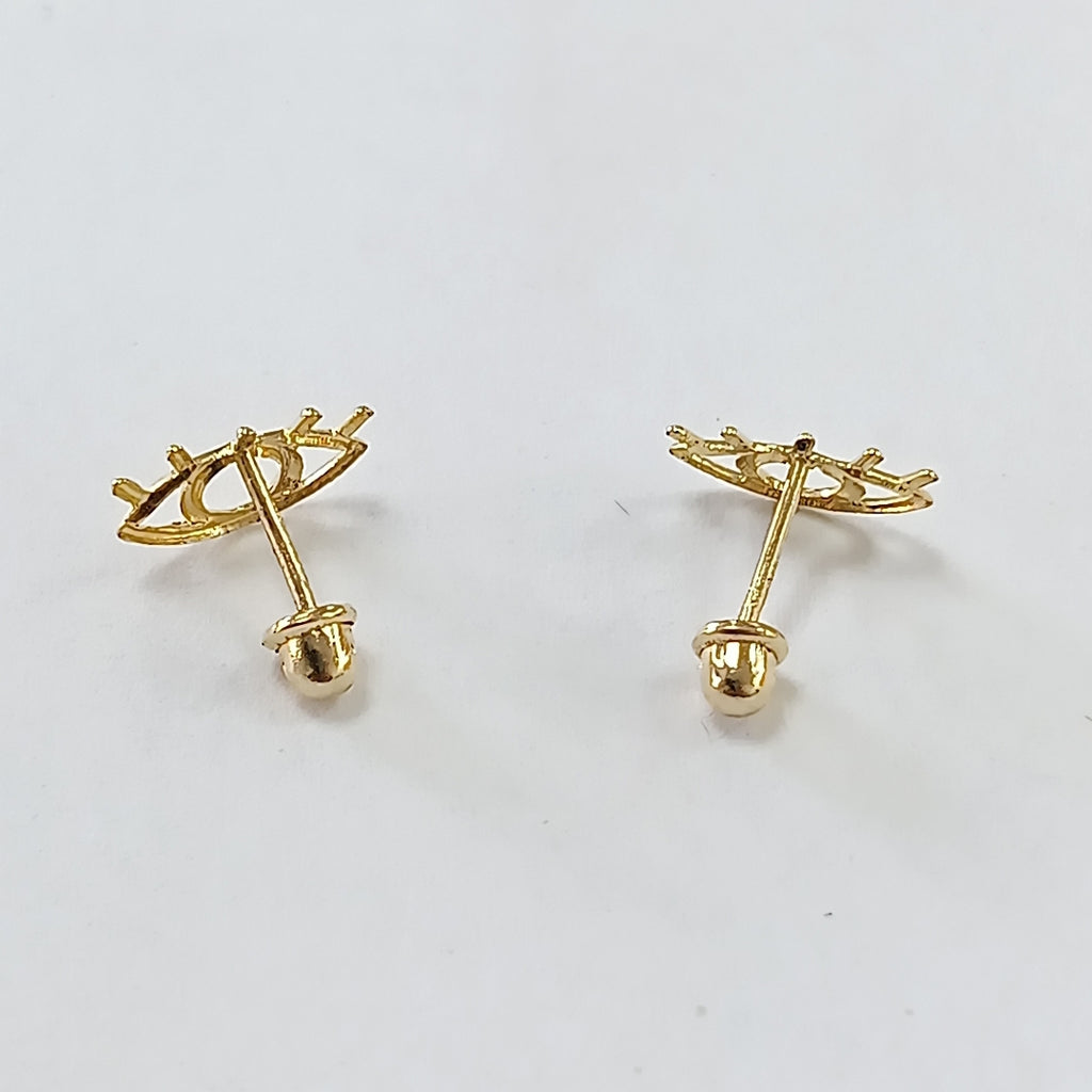 BROQUELES ORO 14K 1 (NUEVO)