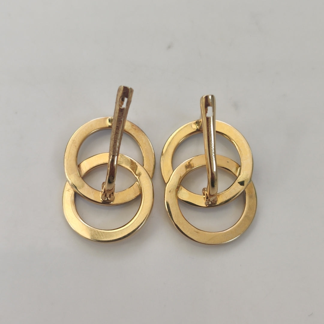 BROQUELES ORO 14K 1.9 (NUEVO)