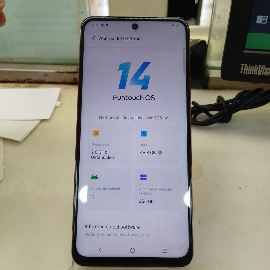 CELULAR VIVO Y28 V2352 256 GB 8 GB RAM (SEMINUEVO)
