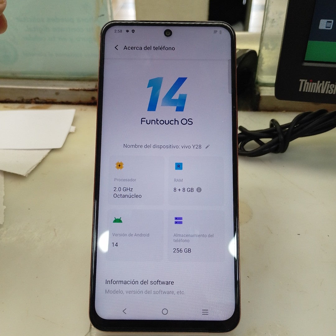 CELULAR VIVO Y28 V2352 256 GB 8 GB RAM (SEMINUEVO)